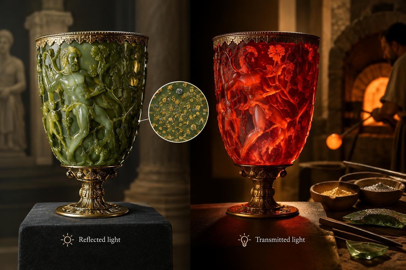 AI image: How Roman Glass Learned to Change Colour
