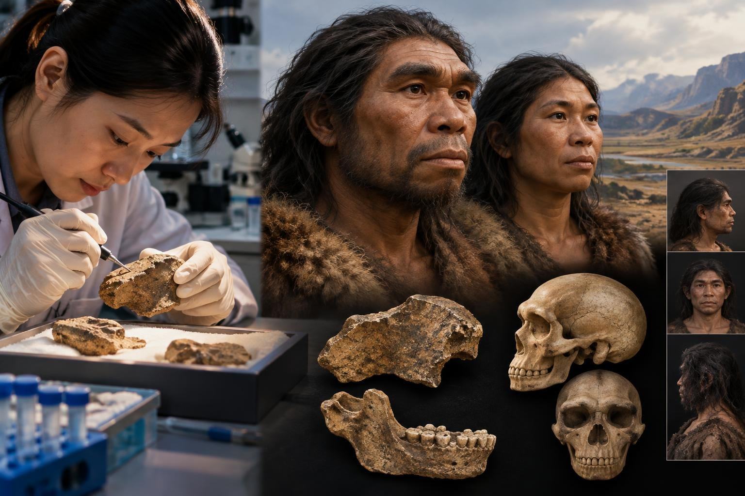 AI image: A Protein Clue Gives Denisovans a Face—But Not a Simple One