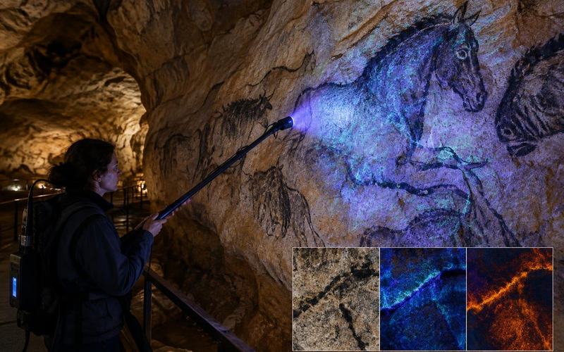 AI image: The Hidden Glow Beneath Chauvet’s Cave Art
