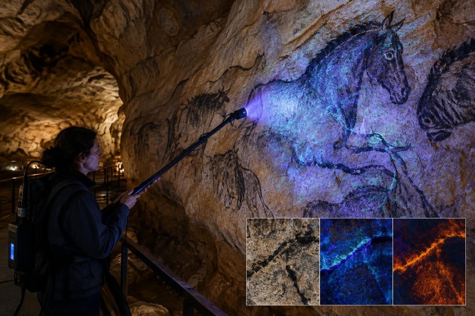 AI image: The Hidden Glow Beneath Chauvet’s Cave Art