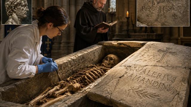 AI image: The Roman Coffin That May Have Held a Medieval Abbot