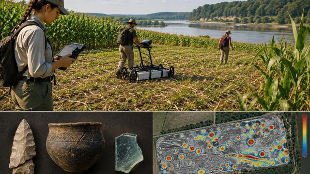 AI image: The Hidden Pits Beneath a Minnesota Cornfield