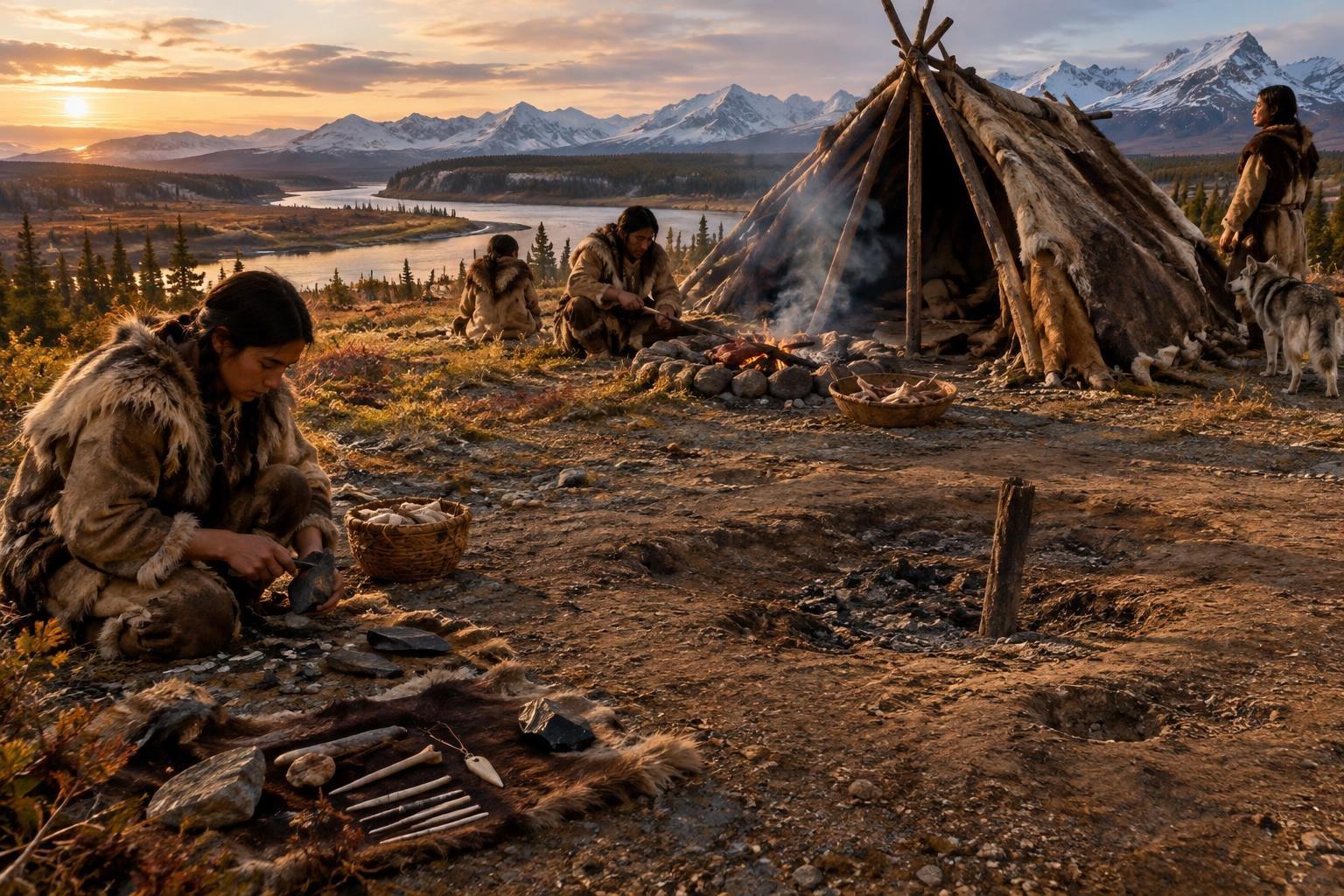 AI image: A 13,800-Year-Old Alaska Camp May Hold the Americas’ Earliest Home