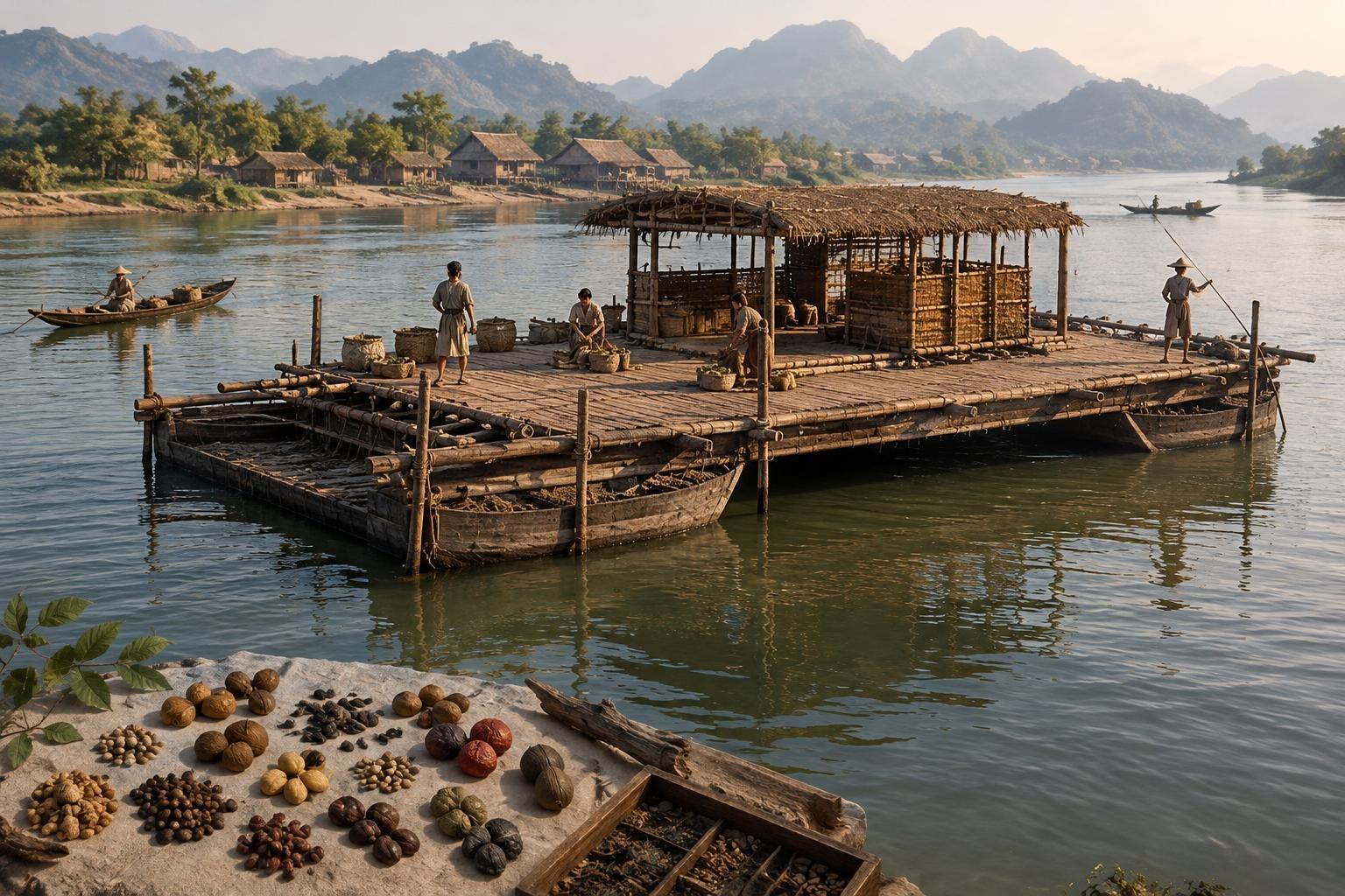 AI image: A Rivercraft or a Floating Platform? Seeds May Help Solve Vietnam’s Ancient Mystery